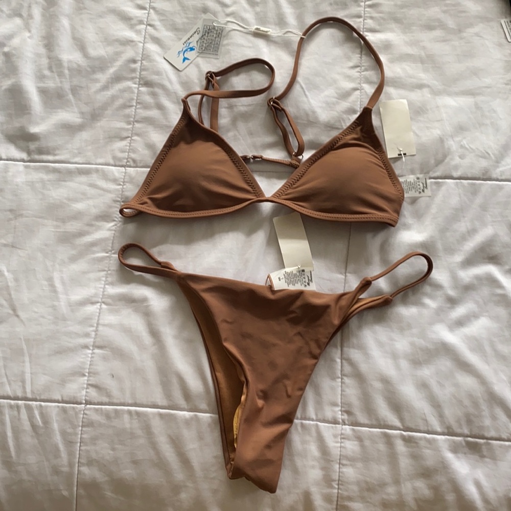 Brown jeans warehouse bikini set